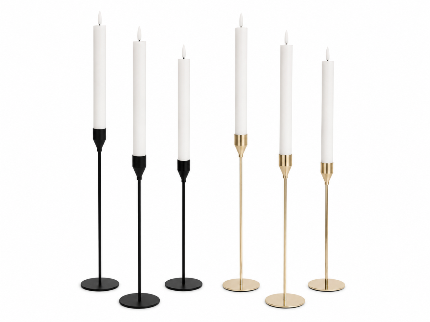 Metalni svećnjak - set 1/3