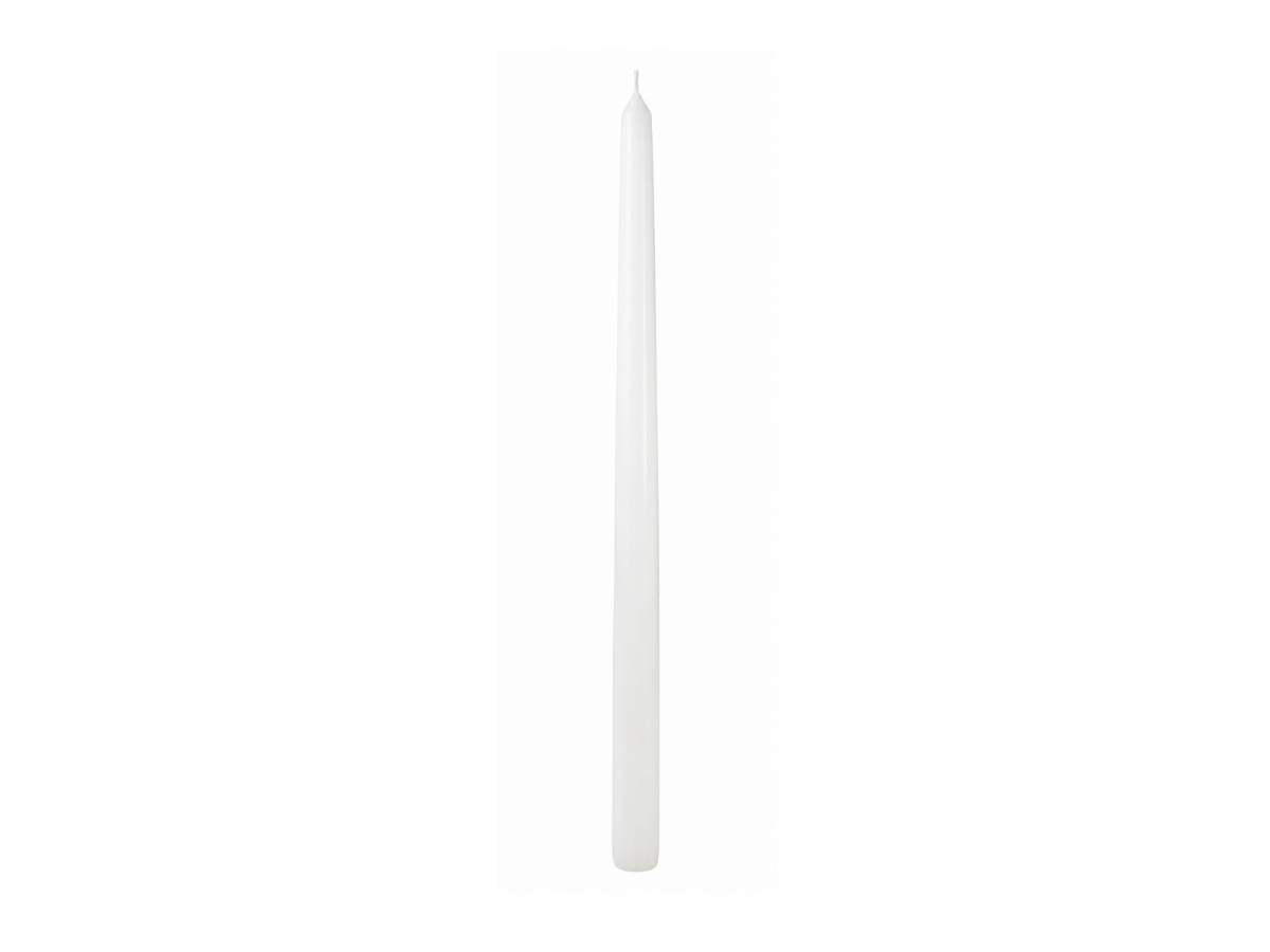 Sveća konus bela/h35cm